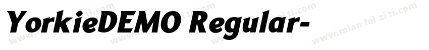 YorkieDEMO Regular字体转换